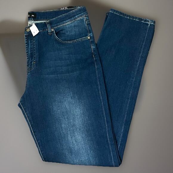 RYE 51 R51 Men’s Four Way Stretch Denim Jeans 38W Straight Fit Performance NWT - Picture 7 of 9